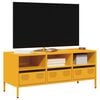 vidaXL M&oacute;vel TV 101,5x39x43,5 cm a&ccedil;o laminado a frio amarelo mostarda