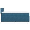 vidaXL Cama boxspring com colch&atilde;o 80x200 cm veludo azul