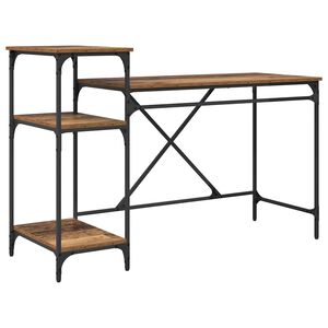 vidaXL Mesa Madeira Antiga 135 x 50 x 90 cm Madeira processada