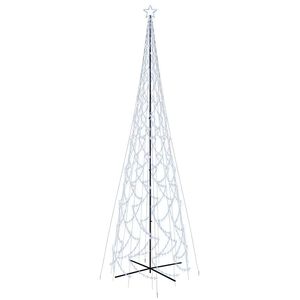 vidaXL Árvore de Natal em cone 3000 luzes LED 230x800 cm branco frio