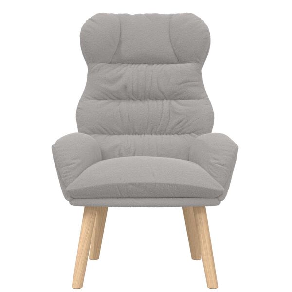 vidaXL poltrona Cinzento-claro 69 x 74 x 93 cm Tecido Sherpa