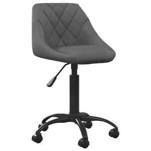 vidaXL Cadeira de escrit&oacute;rio veludo cinzento-escuro