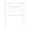 vidaXL Cabeceira de substitui&ccedil;&atilde;o 75 cm metal branco