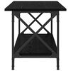 vidaXL Mesa de centro Carvalho preto 80 x 45 x 45.5 cm
