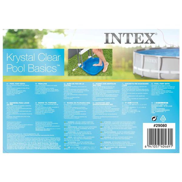 Intex Lava-p&eacute;s para piscina 11,5 L 56x46x9 cm azul