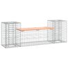 vidaXL Banco jardim design gabi&atilde;o 183x41x60,5cm madeira douglas maci&ccedil;a