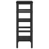 vidaXL Estante Carvalho Preto 40 x 29,5 x 81 cm Madeira processada