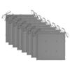 vidaXL Cadeiras de jardim 8 pcs c/ almofad&otilde;es madeira de teca maci&ccedil;a