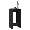 vidaXL Mesa de bar 51x50x103,5 cm derivados de madeira preto