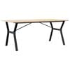 vidaXL Mesa de jantar estrutura em Y 180x90x75cm pinho e a&ccedil;o