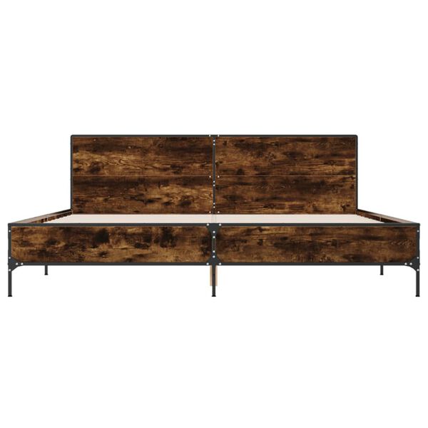 vidaXL Estrutura de cama 180x200 cm derivados madeira/metal