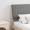 vidaXL Cabeceira estofada Cinza Escuro 150 cm