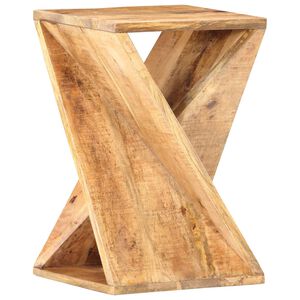 vidaXL Mesa de apoio 35x35x55 cm madeira de mangueira maci&ccedil;a