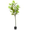 vidaXL Figueira artificial 48 folhas 165 cm verde