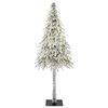 vidaXL &Aacute;rvore de Natal com 300 LEDs com suporte Branco 210 cm PE e A&ccedil;o