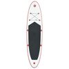 vidaXL Conjunto prancha de paddle SUP insuflável vermelho e branco