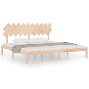 vidaXL Estrutura de cama 200x200 cm madeira maci&ccedil;a