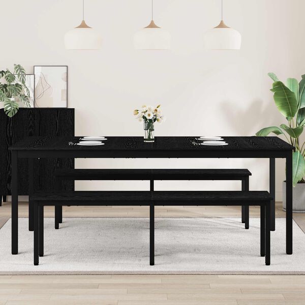 vidaXL Mesas de jantar Madeira processada