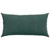 vidaXL Travesseiros de Sof&aacute; 2 pcs Verde Escuro 80 x 40 cm