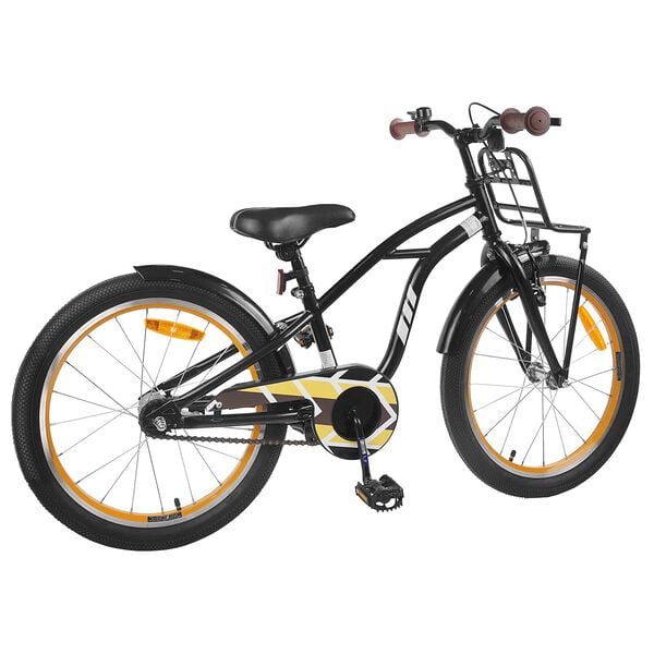 vidaXL Bicicleta Infantil 20 Polegadas para 6-11 Anos Preto