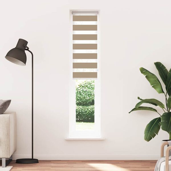 vidaXL Cortina de zebra 40x200 cm largura do tecido 35,9 cm poli&eacute;ster