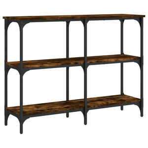 vidaXL Mesa consola 100x29x75 cm derivados de madeira carvalho fumado