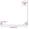vidaXL Lona 1,5x2 m 650 g/m² antracite