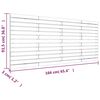 vidaXL Cabeceira de parede 166x3x91,5cm madeira de pinho maci&ccedil;a branco