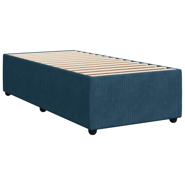 vidaXL Estrutura de cama 80x200 cm veludo azul