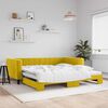 vidaXL Sof&aacute;-cama com gavet&atilde;o 100x200 cm veludo amarelo