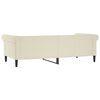 vidaXL Sof&aacute;-cama 80x200 cm couro artificial cor creme