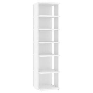 vidaXL Sapateira 27,5x27x102 cm derivados de madeira branco