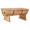 vidaXL Mesa de centro madeira de mangueira maci&ccedil;a 88x50x40 cm