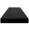 vidaXL Prateleiras de parede suspensas 2 pcs 90x23,5x3,8cm MDF preto
