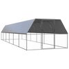 vidaXL Galinheiro de exterior 3x12x2 m a&ccedil;o galvanizado