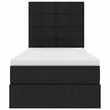 vidaXL Cama com arruma&ccedil;&atilde;o e colch&atilde;o Preto 100 x 200 cm Poli&eacute;ster