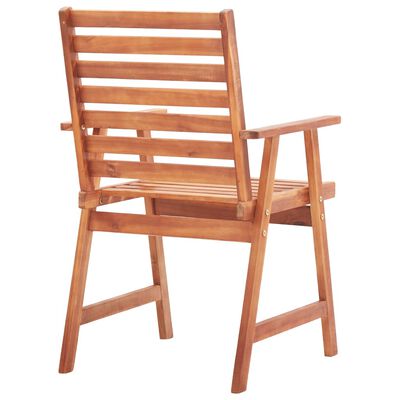 vidaXL Cadeiras jantar p/ jardim 2 pcs madeira acácia maciça