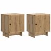 vidaXL Arm&aacute;rio de Cabeceira 2 pcs Carvalho Arttisan 43 x 34,5 x 50 cm