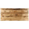 vidaXL Tampo de mesa c/borda viva 140x60x2,5cm mangueira &aacute;spera maci&ccedil;a