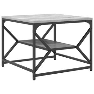 vidaXL Mesa de centro Cinza Sonoma 51 x 50 x 40 cm