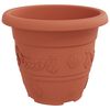 vidaXL Vasos de Plantas 6 pcs Vermelho Tijolo &Oslash; 26 x 21.5 cm Pl&aacute;stico