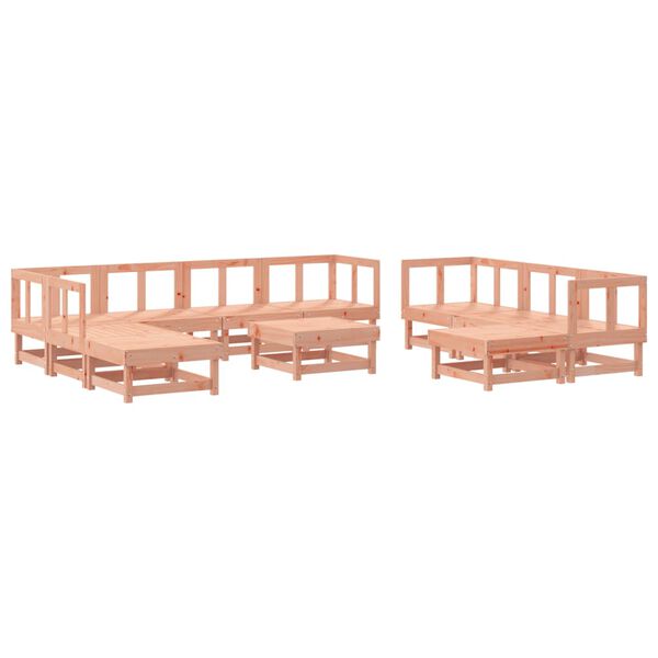 vidaXL 11 pcs conjunto lounge de jardim madeira de douglas maci&ccedil;a
