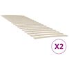 vidaXL Substitui&ccedil;&atilde;o de ripas de cama com 34 ripas, 2 pe&ccedil;as, 70x200 cm