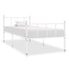 vidaXL Estrutura de cama metal 90x200 cm branco