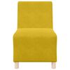 vidaXL Poltrona sem bra&ccedil;os 55 cm veludo amarelo