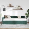 vidaXL Estrutura de Cama de Canto Verde Escuro 90 cm x 190 cm Veludo