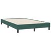 vidaXL Cama com molas/colch&atilde;o 120x220 cm veludo verde-escuro