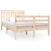 vidaXL Estrutura de cama pequena casal 120x190 cm pinho maci&ccedil;o