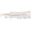 vidaXL Estrutura de cama c/ gavetas 180x200 cm pinho maci&ccedil;a branco