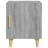 vidaXL Mesa de cabeceira derivados de madeira cinzento sonoma